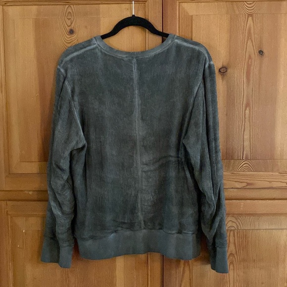 Helmut Lang Large distressed top chiffon top layered blue cotton polyester - Picture 2 of 14